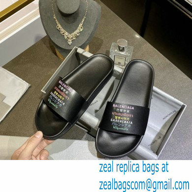 Balenciaga Logo Piscine Pool Slides Sandals 23 2021