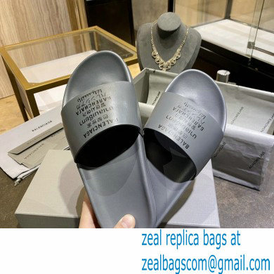 Balenciaga Logo Piscine Pool Slides Sandals 24 2021 - Click Image to Close