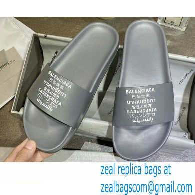 Balenciaga Logo Piscine Pool Slides Sandals 25 2021