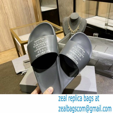 Balenciaga Logo Piscine Pool Slides Sandals 25 2021 - Click Image to Close