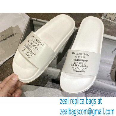 Balenciaga Logo Piscine Pool Slides Sandals 26 2021