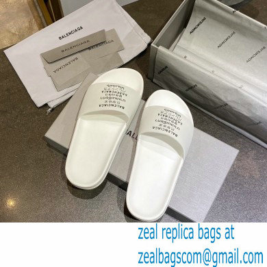 Balenciaga Logo Piscine Pool Slides Sandals 26 2021 - Click Image to Close