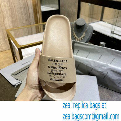 Balenciaga Logo Piscine Pool Slides Sandals 27 2021 - Click Image to Close