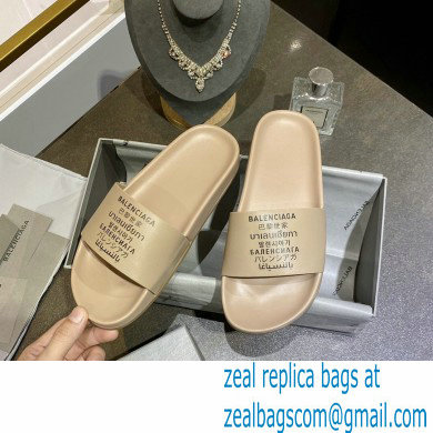 Balenciaga Logo Piscine Pool Slides Sandals 27 2021 - Click Image to Close