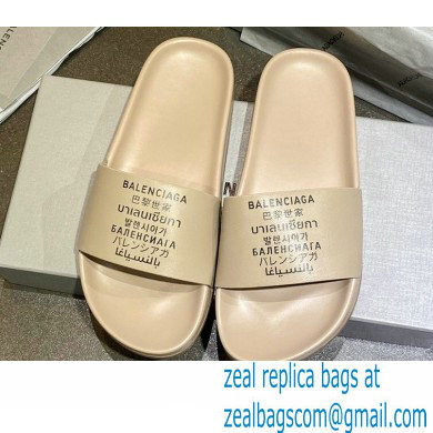 Balenciaga Logo Piscine Pool Slides Sandals 27 2021