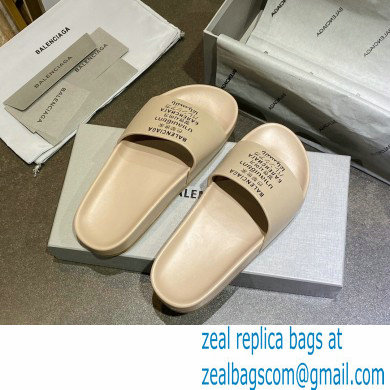 Balenciaga Logo Piscine Pool Slides Sandals 27 2021 - Click Image to Close