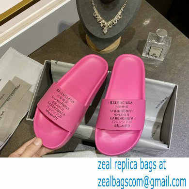 Balenciaga Logo Piscine Pool Slides Sandals 28 2021