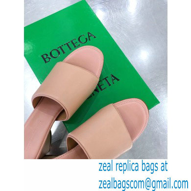 Bottega Veneta Heel 5cm BAND Calf Leather Mules Sandals Pink 2021