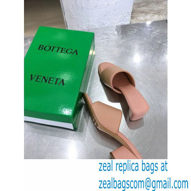 Bottega Veneta Heel 5cm BAND Calf Leather Mules Sandals Pink 2021 - Click Image to Close