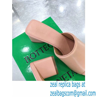 Bottega Veneta Heel 5cm BAND Calf Leather Mules Sandals Pink 2021 - Click Image to Close