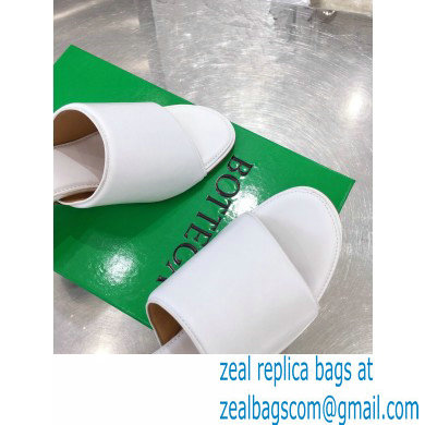 Bottega Veneta Heel 5cm BAND Calf Leather Mules Sandals White 2021