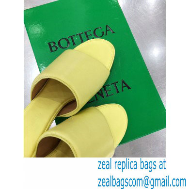 Bottega Veneta Heel 5cm BAND Calf Leather Mules Sandals Yellow 2021 - Click Image to Close