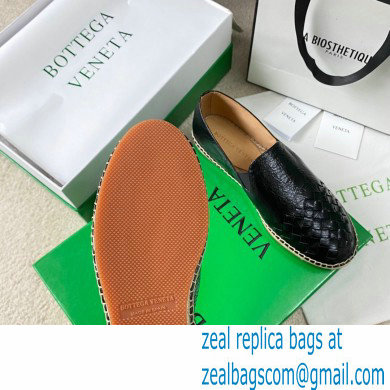 Bottega Veneta Intrecciato Calf Gala Espadrilles Black 2021 - Click Image to Close