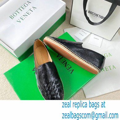 Bottega Veneta Intrecciato Calf Gala Espadrilles Black 2021 - Click Image to Close