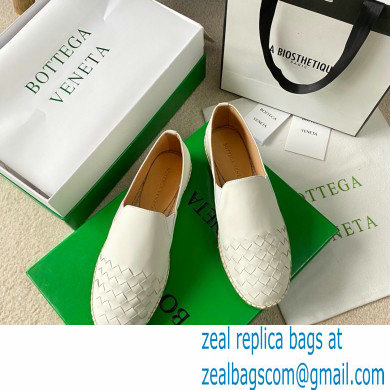 Bottega Veneta Intrecciato Calf Gala Espadrilles White 2021