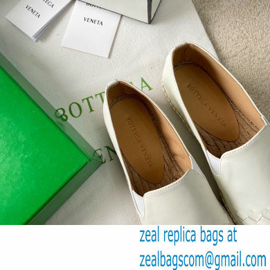 Bottega Veneta Intrecciato Calf Gala Espadrilles White 2021