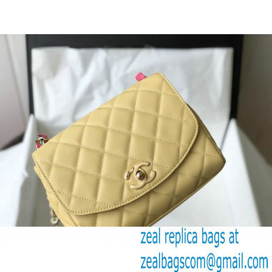 Chanel Scarf Entwined Chain yellow Mini Flap Bag 2021