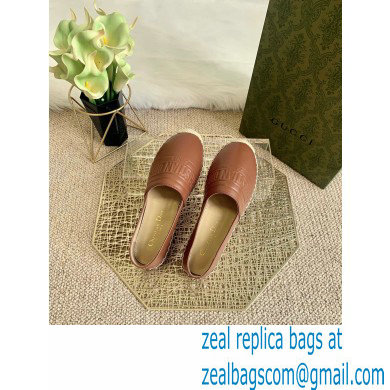 Dior Granville Espadrilles In Embossed Lambskin Brown 2021