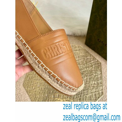 Dior Granville Espadrilles In Embossed Lambskin Khaki 2021 - Click Image to Close