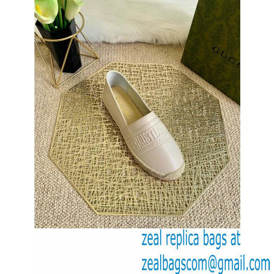 Dior Granville Espadrilles In Embossed Lambskin White 2021 - Click Image to Close