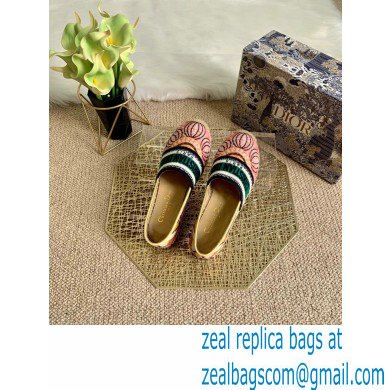 Dior Granville Espadrilles In Multicolor Embroidered Cotton 2021