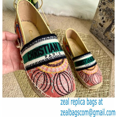 Dior Granville Espadrilles In Multicolor Embroidered Cotton 2021 - Click Image to Close