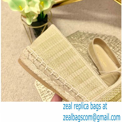 Dior Granville Espadrilles In Stripes Embroidered Cotton Beige 2021 - Click Image to Close