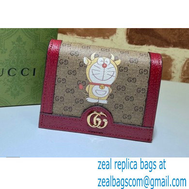 Doraemon x Gucci Card Case Wallet 654541 Nobita 2021 - Click Image to Close