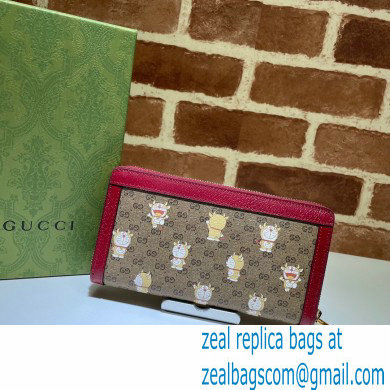 Doraemon x Gucci Zip Around Wallet 647787 Nobita 2021 - Click Image to Close