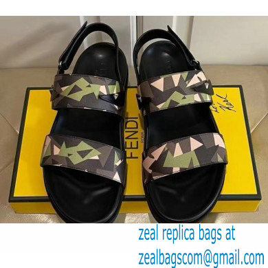 Fendi Camou Men's Slides Sandals 01 2021