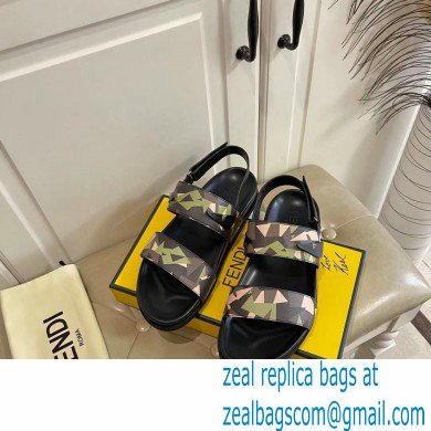 Fendi Camou Men's Slides Sandals 01 2021 - Click Image to Close