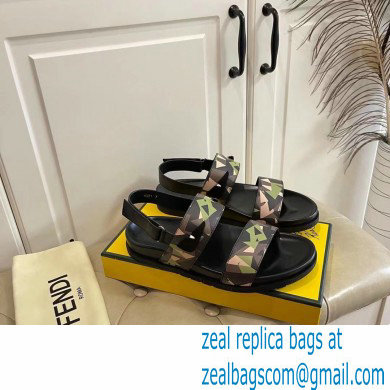 Fendi Camou Men's Slides Sandals 01 2021 - Click Image to Close