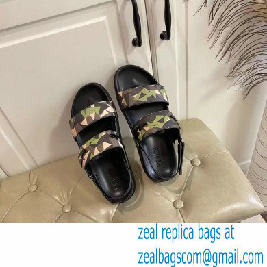 Fendi Camou Men's Slides Sandals 01 2021 - Click Image to Close