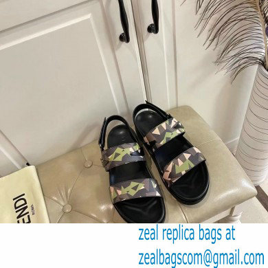 Fendi Camou Men's Slides Sandals 01 2021 - Click Image to Close