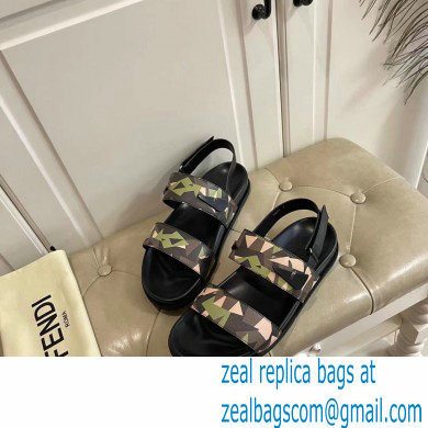 Fendi Camou Men's Slides Sandals 01 2021