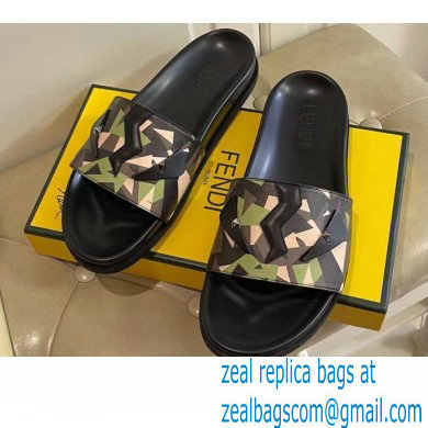 Fendi Camou Men's Slides Sandals 03 2021 - Click Image to Close