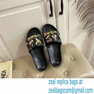 Fendi Camou Men's Slides Sandals 03 2021 - Click Image to Close