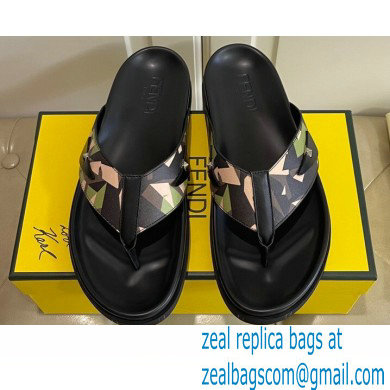 Fendi Camou Men's Slides Sandals 05 2021 - Click Image to Close