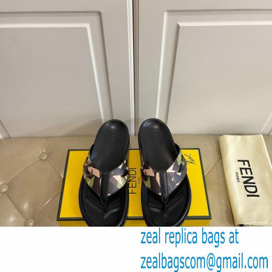 Fendi Camou Men's Slides Sandals 05 2021 - Click Image to Close