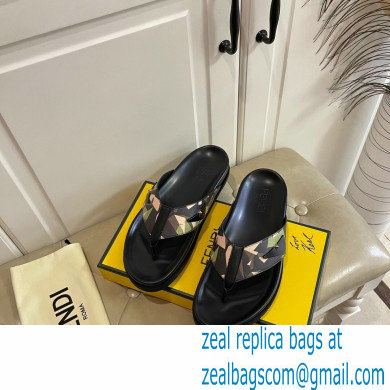 Fendi Camou Men's Slides Sandals 05 2021 - Click Image to Close