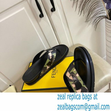 Fendi Camou Men's Slides Sandals 05 2021