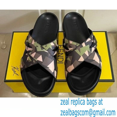 Fendi Camou Men's Slides Sandals 06 2021