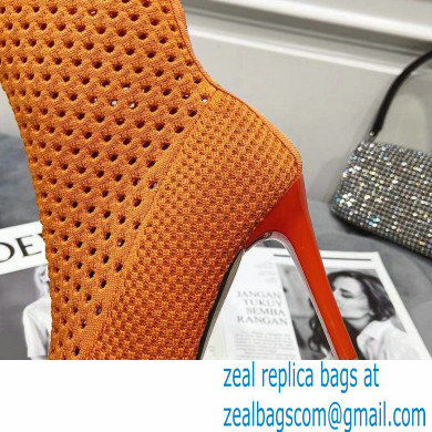 Fendi Elasticated Lace Promenade Ankle Boots Orange 2021