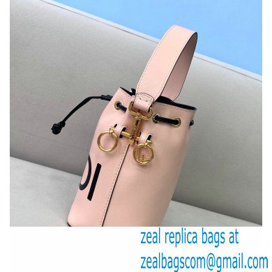 Fendi Heat-stamped FENDI ROMA Mon Tresor Mini Bucket Bag Pink 2021 - Click Image to Close