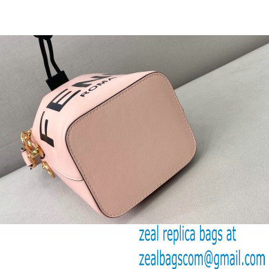 Fendi Heat-stamped FENDI ROMA Mon Tresor Mini Bucket Bag Pink 2021 - Click Image to Close