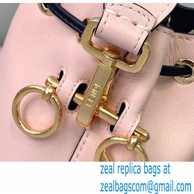 Fendi Heat-stamped FENDI ROMA Mon Tresor Mini Bucket Bag Pink 2021