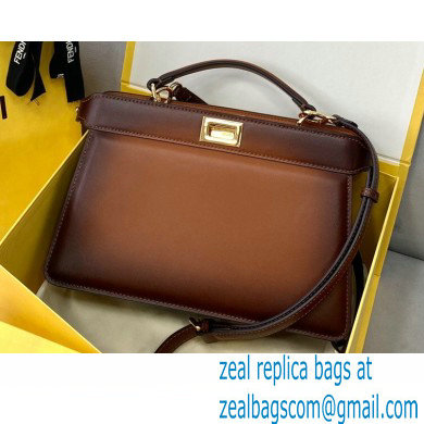 Fendi Iconic Peekaboo ISEEU East-West Bag Graduated Brown 2021