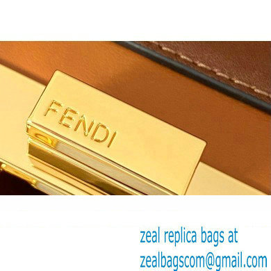 Fendi Iconic Peekaboo ISEEU East-West Bag Graduated Brown 2021 - Click Image to Close