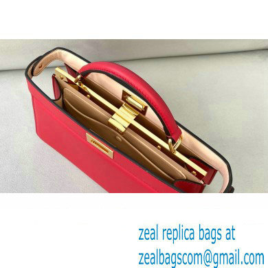 Fendi Iconic Peekaboo ISEEU East-West Bag Red 2021 - Click Image to Close