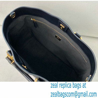 Fendi Leather FF Tote Medium Bag Black 2021